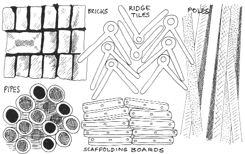 patterns from a building site