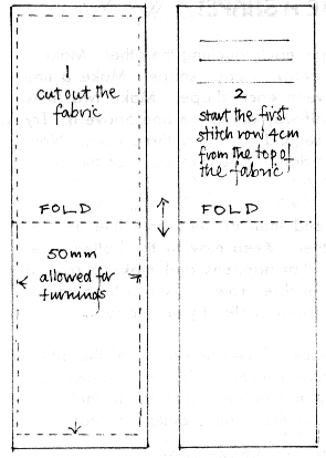 making the fabric 'page'