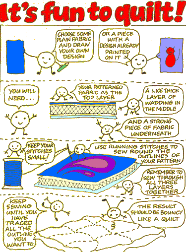 It's fun to quilt
