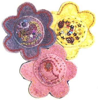 Flower Brooches